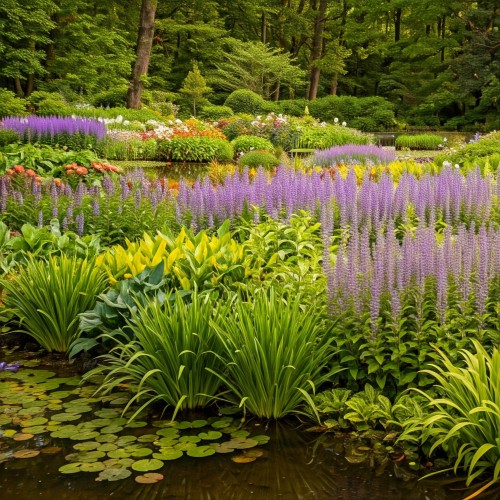 Losowa sadzonka rośliny na mokre miejsca