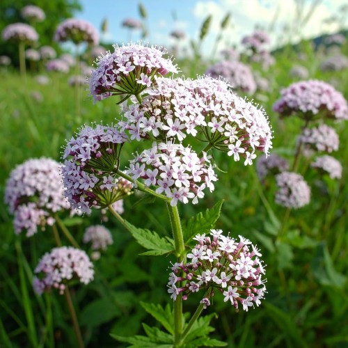 kozlek-lekarski-valeriana-officinalis-rozowobiale-kwiaty-lecznicza-miododajna-bylina-sadzonka-sadzonki-zielona-para-zielonapara