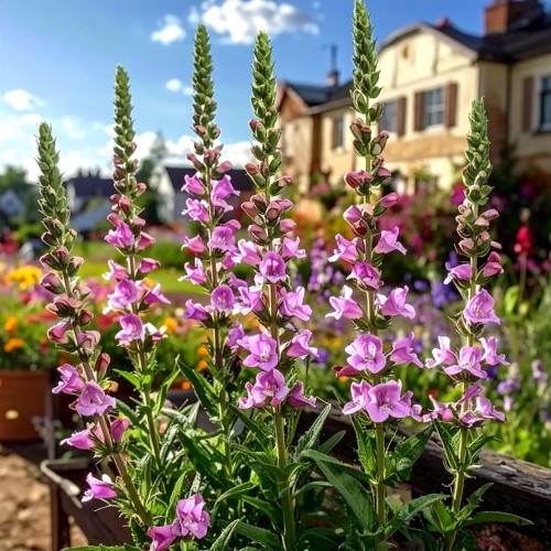 odetka-wirginijska-rosea-physostegia-virginiana-rozowe-kwiaty-wysoka-bylina-na-rabatki-sadzonka-sadzonki-zielona-para-zielonapara