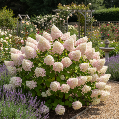 hortensja-bukietowa-hydrangea-paniculata-mega-pearl-zielonapara-sadzonka-duza-zdrowa-biale-okazałe-kwiaty