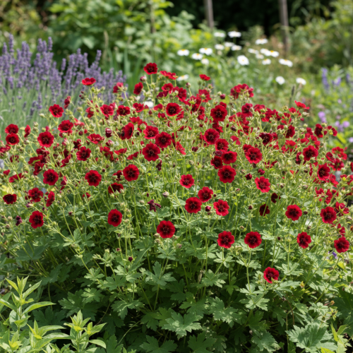 pieciornik-thurbera-potentilla-thurberi-monarchs-velvet-zielonapara-sadzonka-duza-zdrowa-czerwone-kwiaty