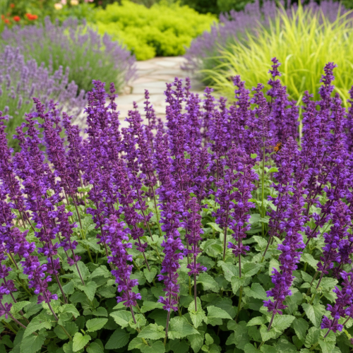 szalwia-okregowa-purple-rain-salvia-verticillata-fioletowe-kwiaty-wyraziste-okragle-kwiatostany-sadzonka-sadzonki-zielona-para-zielonapara