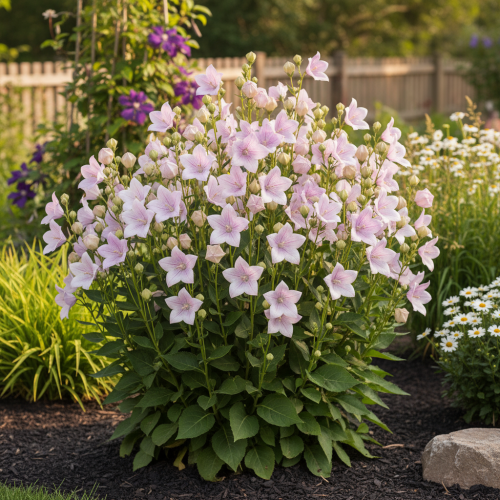 rozwar-wielkokwiatowy-platycodon-grandiflorus-fuji-pink-zielonapara-sadzonka-duza-zdrowa-rozowe-kwiaty