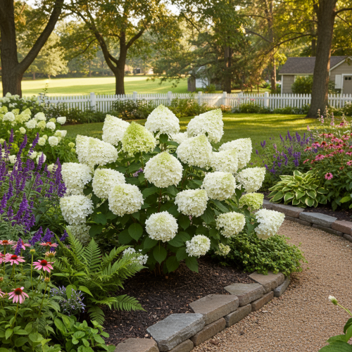 Hortensja Bukietowa Whitelight