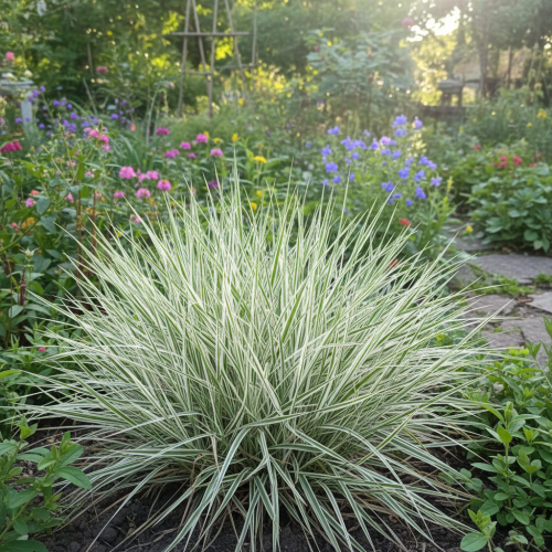 klosowka-miekka-variegatus-holcus-mollis-trawa-ozdobna-pstre-pasieste-liscie-zielono-kremowe-niska-okrywowa-sadzonka-sadzonki-zielona-para-zielonapara