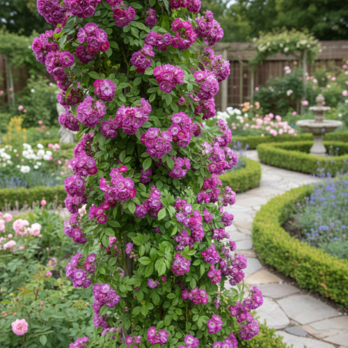 roza-pnaca-rosa-perennial-blue-zielonapara-sadzonka-duza-zdrowa-rozowe-kwiaty