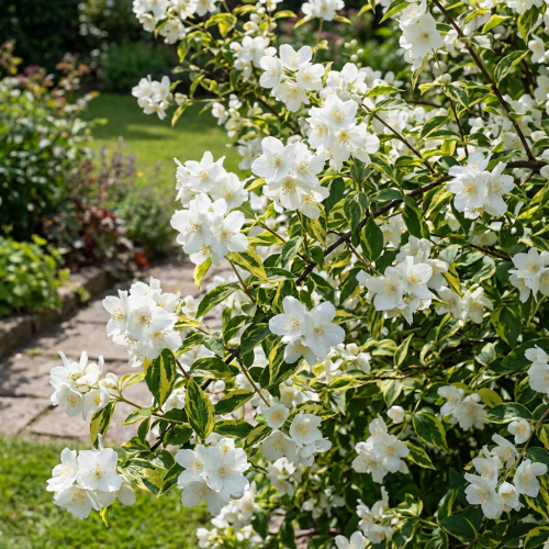 jasminowiec-wonny-philadelphus-coronarius-innocence-zielonapara-sadzonka-duza-zdrowa-biale-pachnace-kwiaty