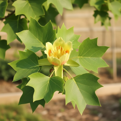 tulipanowiec-amerykanski-liriodendron-tulipifera-zielonapara-sadzonka-duza-zdrowa-zolto-pomarańczowe-kwiaty