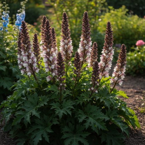akant-balkanski-acanthus-balcanicus-zielonapara-sadzonka-duza-zdrowa-okazale-kwiaty-ozdobne-liscie