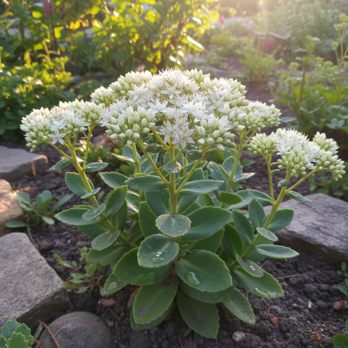 rozchodnik-okazaly-stardust-sedum-spectabile-biale-kwiaty-bylina-sadzonka-sadzonki-zielona-para-zielonapara