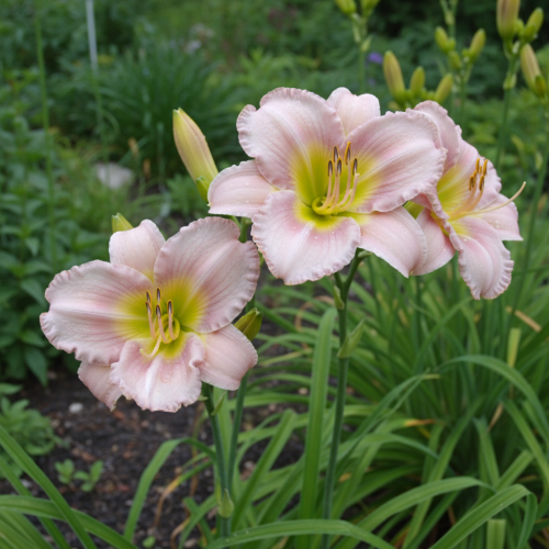 liliowiec-ogrodowy-catherine-woodbury-hemerocallis-lilioworozowe-kwiaty-duze-kwiatostany-bylina-sadzonka-sadzonki-zielona-para-zielonapara