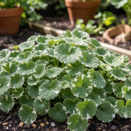 bluszczyk-kurdybanek-variegata-glechoma-hederacea-pstre-liscie-fioletowe-kwiaty-pokrywowa-aromatyczna-bylina-sadzonka-sadzonki-zielona-para-zielonapara