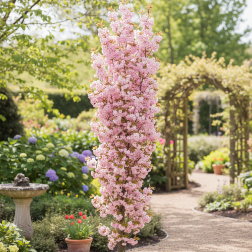wisnia-ozdobna-amonagawa-prunus-serrulata-amonagawa-rozowe-kwiaty-wazonowy-pokroj-wiosenne-kwitnienie-sadzonka-sadzonki-zielona-para-zielonapara