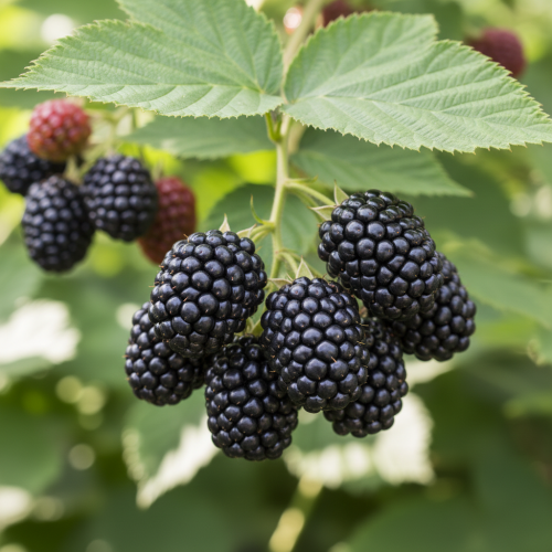 jezyna-bezkolcowa-loch-ness-rubus-fruticosus-bezkolcowa-czarne-owoce-krzew-owocowy-sadzonka-sadzonki-zielona-para-zielonapara