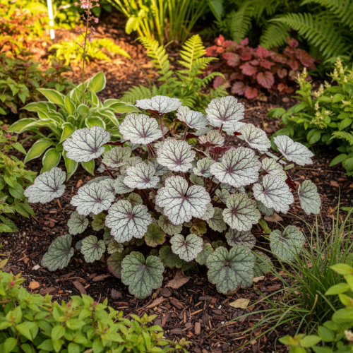 zurawka-heuchera-heuchera-różnokolorowe-liscie-bylina-ozdobna-sadzonka-sadzonki-zielona-para-zielonapara