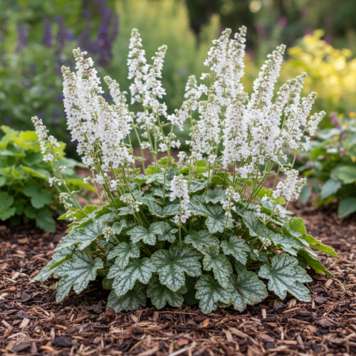 zurawka-white-revolution-heuchera-biale-liscie-bylina-ozdobna-sadzonka-sadzonki-zielona-para-zielonapara