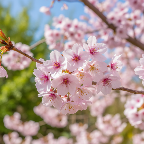 wisnia-colorata-prunus-sargentii-rozowe-kwiaty-czerwone-liscie-drzewo-ozdobne-sadzonka-sadzonki-zielona-para-zielonapara