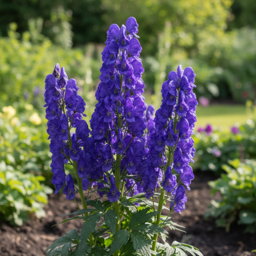 tojad-mocny-aconitum-napellus-fioletowe-kwiaty-trujaca-bylina-wysoka-sadzonka-sadzonki-zielona-para-zielonapara