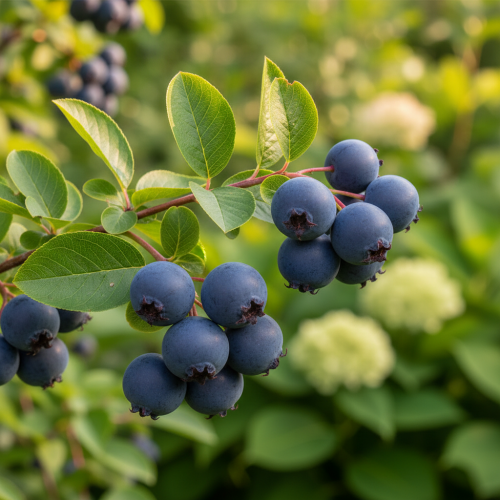 swidosliwa-kanadyjska-amelanchier-canadensis-biale-kwiaty-jadalne-owoce-krzew-ozdobny-sadzonka-sadzonki-zielona-para-zielonapara