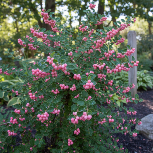 snieguliczka-koralowa-symphoricarpos-orbiculatus-rozowe-owoce-gesty-krzew-ozdobny-sadzonka-sadzonki-zielona-para-zielonapara