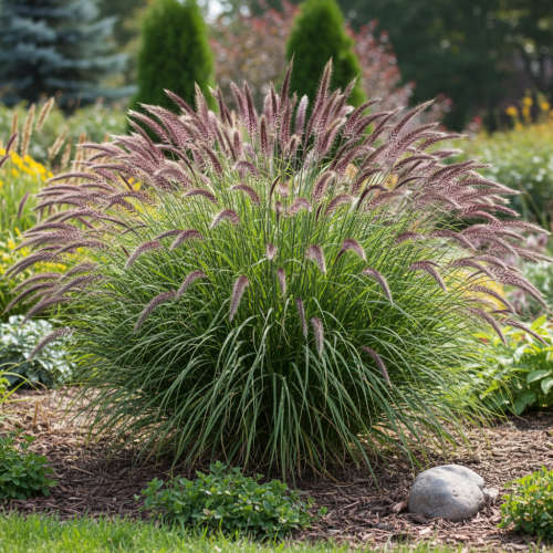 rozplenica-japonska-black-beauty-pennisetum-alopecuroides-ciemne-kwiatostany-ozdobna-trawa-sadzonka-sadzonki-zielona-para-zielonapara