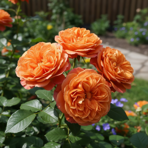 roza-mango-rosa-wieloletnia-pomaranczowe-kwiaty-obfite-kwitnienie-sadzonka-sadzonki-zielona-para-zielonapara