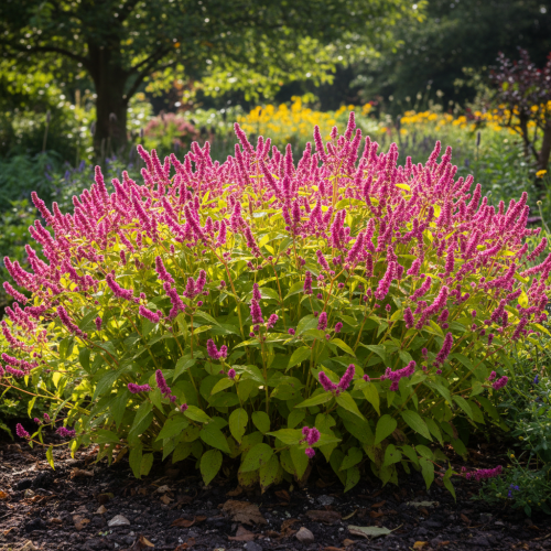 rdest-persicaria-amplexicaulis-golden-arrows-zielonapara-sadzonka-duza-zdrowa-zolte-liscie-czerwone-kwiaty.jpg