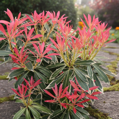 Pieris japoński Flaming C4