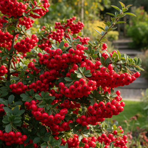 ognik-red-cushion-pyracantha-coccinea-czerwone-owoce-zimozielony-krzew-ozdobny-sadzonka-sadzonki-zielona-para-zielonapara