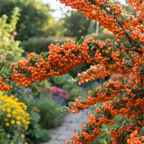 ognik-soleil-dor-pyracantha-coccinea-zolte-owoce-zimozielony-krzew-ozdobny-sadzonka-sadzonki-zielona-para-zielonapara