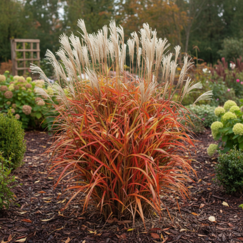 miskant-chinski-ghana-p9-miscanthus-sinensis-czerwone-przebarwienia-jesienia-srebrzyste-kwiatostany-trawa-ozdobna-sadzonka-sadzonki-zielona-para-zielonapara