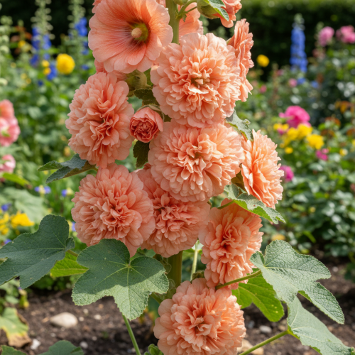malwa-pelna-chaters-double-apricot-alcea-rosea-morelowe-pelne-kwiaty-wysoka-bylina-na-rabatki-sadzonka-sadzonki-zielona-para-zielonapara