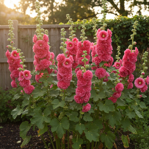 malwa-pelna-chaters-rosa-alcea-rosea-rozowe-pelne-kwiaty-wysoka-bylina-na-rabatki-sadzonka-sadzonki-zielona-para-zielonapara