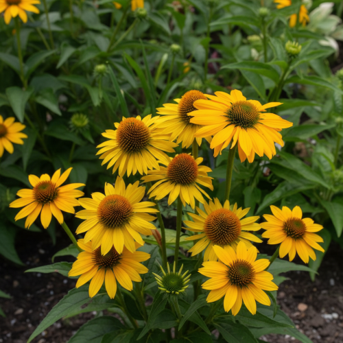 jezowka-leilani-echinacea-purpurea-zolte-kwiaty-miododajna-bylina-na-rabatki-sadzonka-sadzonki-zielona-para-zielonapara