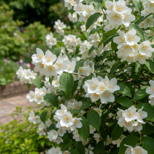 jasminowiec-philadelphus-coronarius-biale-kwiaty-intensywny-zapach-krzew-ozdobny-na-zywoplot-sadzonka-sadzonki-zielona-para-zielonapara