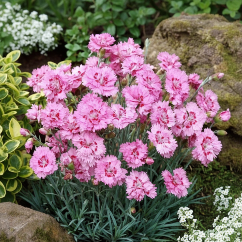 gozdzik-pierzasty-dianthus-plumarius-rozowe-pachnace-kwiaty-niska-bylina-20-30cm-sadzonka-sadzonki-zielona-para-zielonapara