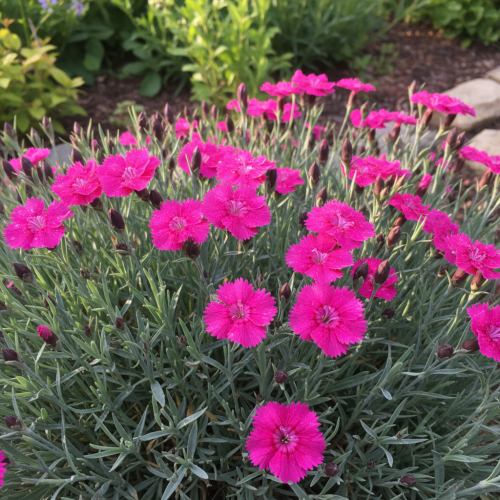 gozdzik-pierzasty-dinetta-pink-dianthus-plumarius-rozowe-pachnace-kwiaty-niska-bylina-20-30cm-sadzonka-sadzonki-zielona-para-zielonapara
