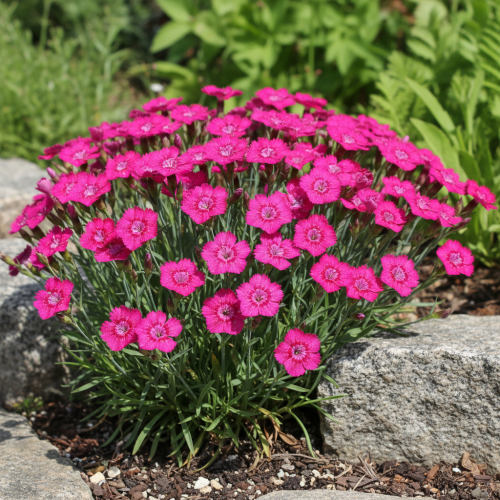 gozdzik-kropkowany-brilliant-dianthus-deltoides-czerwone-kwiaty-niska-bylina-15-25cm-sadzonka-sadzonki-zielona-para-zielonapara