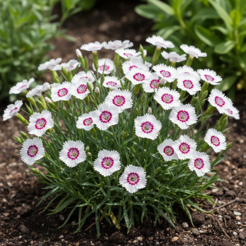 gozdzik-kropkowany-arctic-fire-dianthus-deltoides-biale-kwiaty-czerwone-oko-niska-bylina-15-25cm-sadzonka-sadzonki-zielona-para-zielonapara