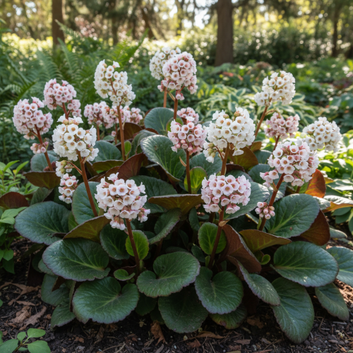 bergenia-sercolistna-bach-bergenia-cordifolia-zielone-liscie-rozowe-kwiaty-bylina-zimozielona-sadzonka-sadzonki-zielona-para-zielonapara