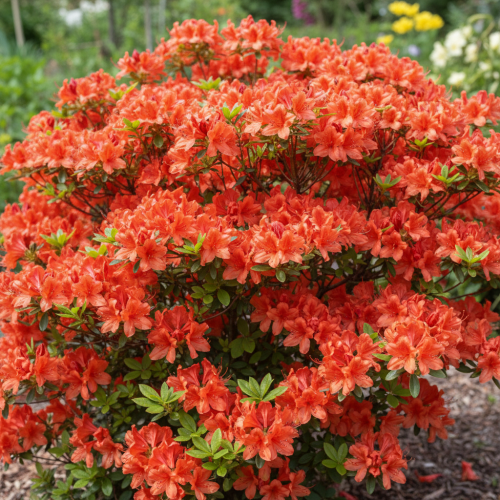 azalia-wielkokwiatowa-rhododendron-luteum-fireball-zielonapara-sadzonka-duza-zdrowa-czerwono-pomaranczowe-kwiaty