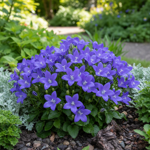 dzwonek-karpacki-pearl-deep-blue-campanula-carpatica-niebieski-niski-poduszkowy-sadzonka-sadzonki-zielona-para-zielonapara