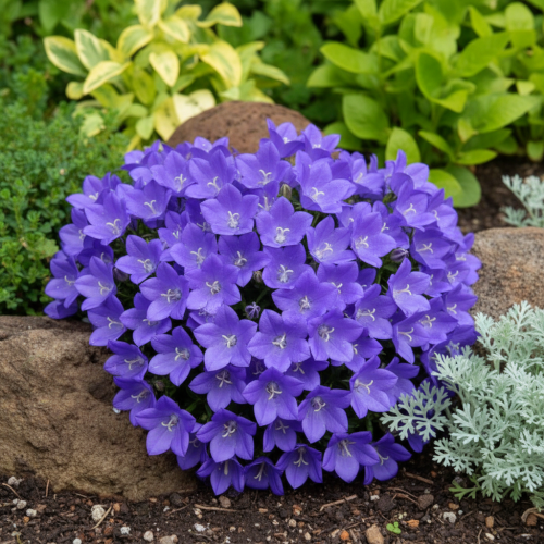 dzwonek-karpacki-pearl-deep-blue-campanula-carpatica-niebieski-niski-poduszkowy-sadzonka-sadzonki-zielona-para-zielonapara
