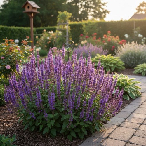 Szałwia omszona ‘Violet Queen’