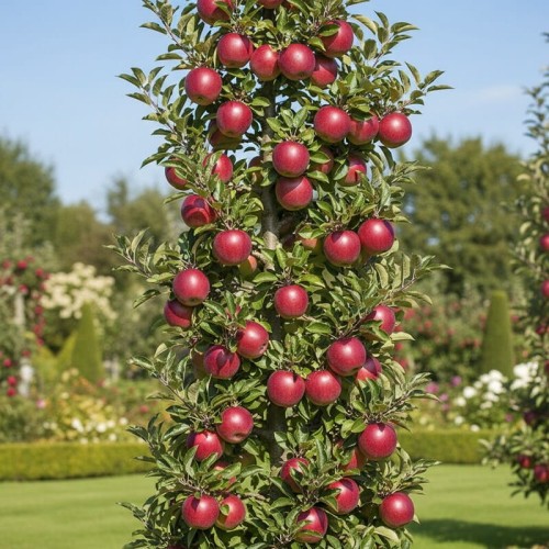 Jabłoń kolumnowa 'Red cats' na pniu