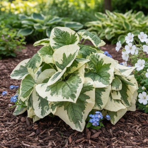 Brunnera wielkolistna 'Variegata'