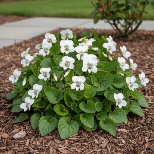 Fiołek siostrzany 'Albiflora'