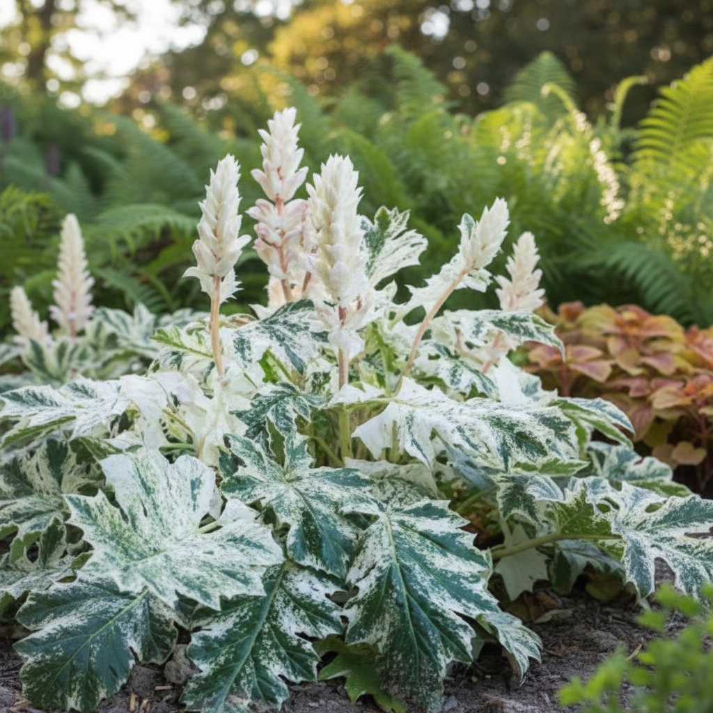 Akant miękki (Acanthus mollis) – efektowna bylina o dużych, powcinanych ...