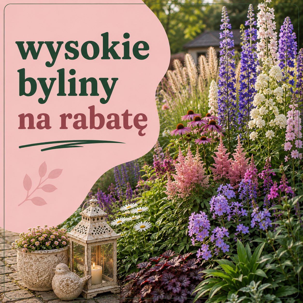 Wysokie byliny na rabatę – jak zaplanować efektowne, wieloletnie kompozycje