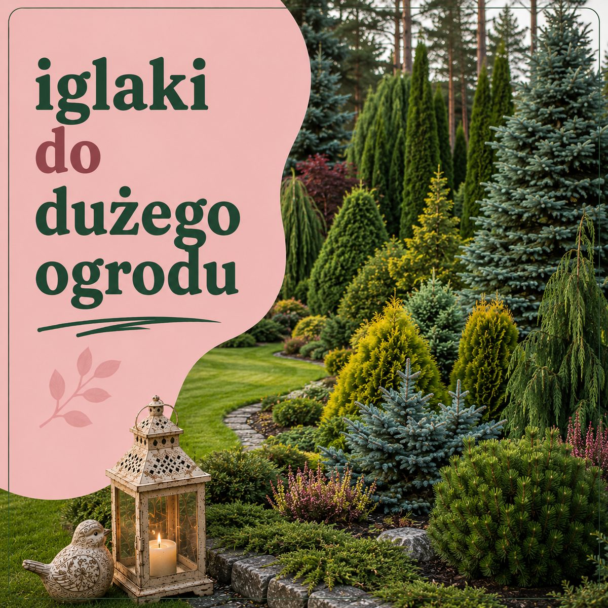 Iglaki do dużego ogrodu – jak obsadzić przestrzeń